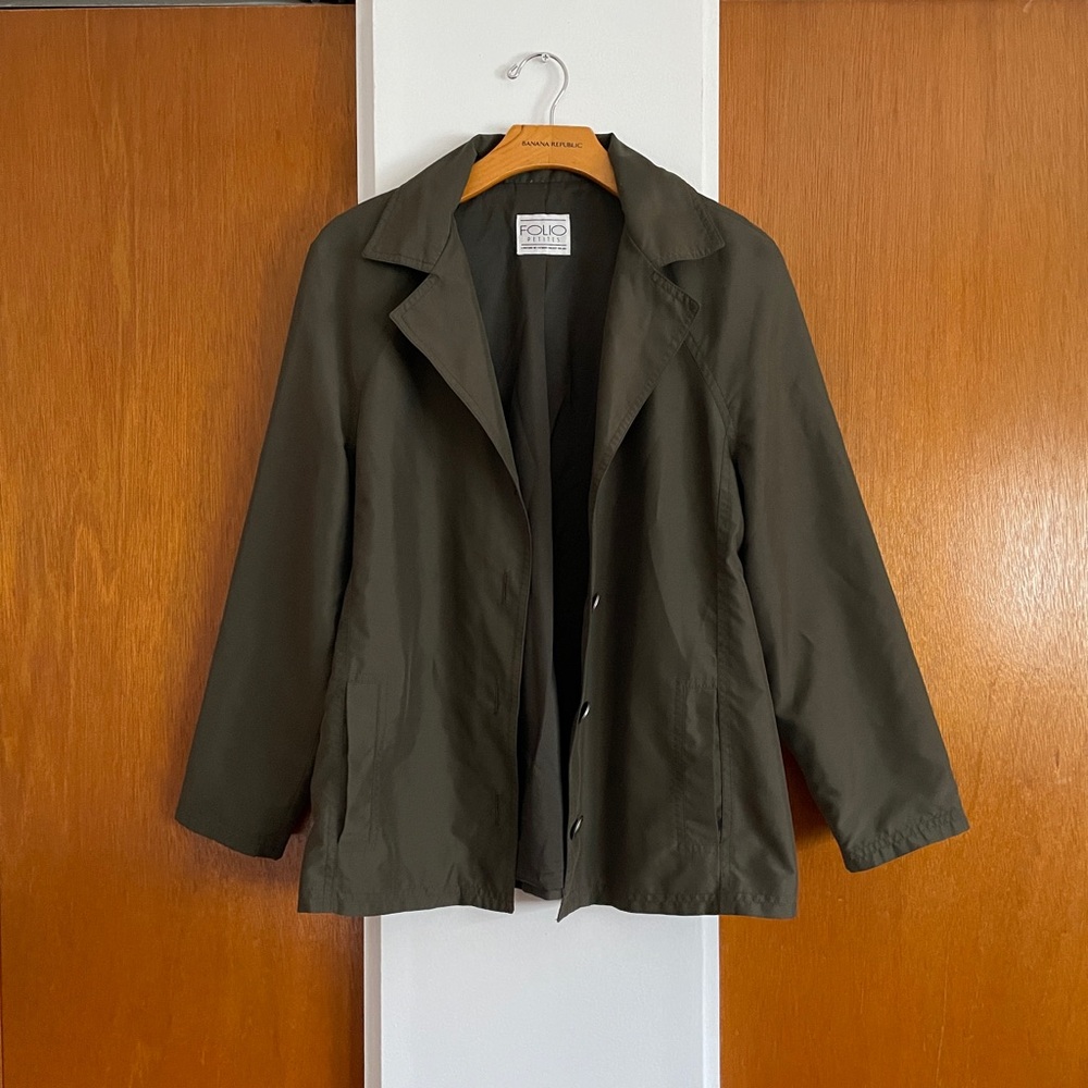 Green vintage 90s coat